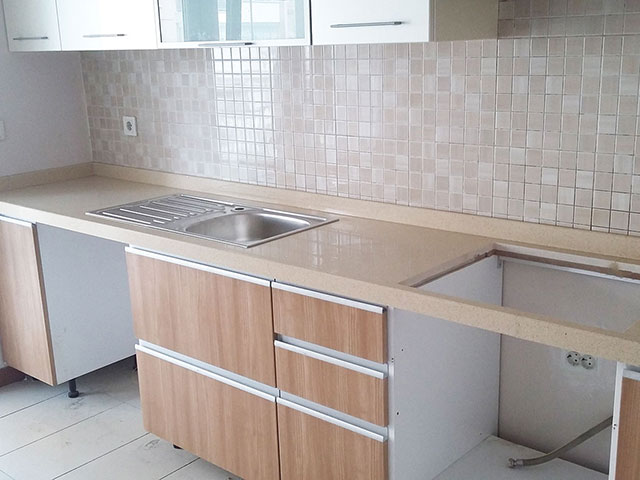 Çimstone Sines Bej Mutfak Tezgahı Çalışmamız
