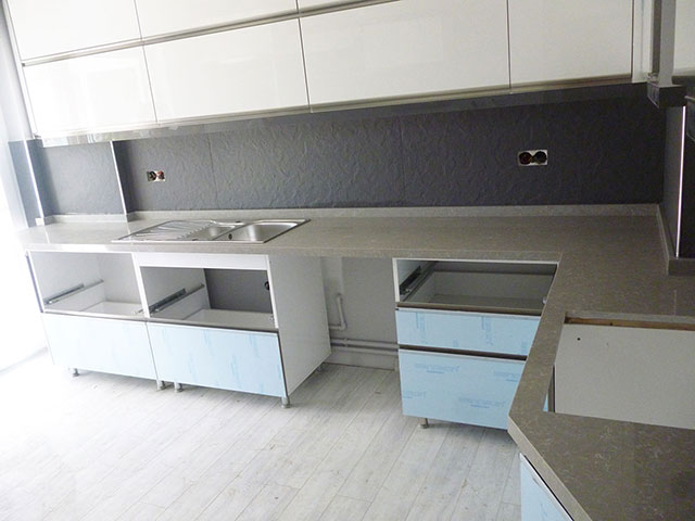 Tundra Gri Çimstone Mutfak Tezgah Yapımı